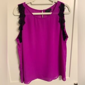Worthington Tank Blouse w/Lace